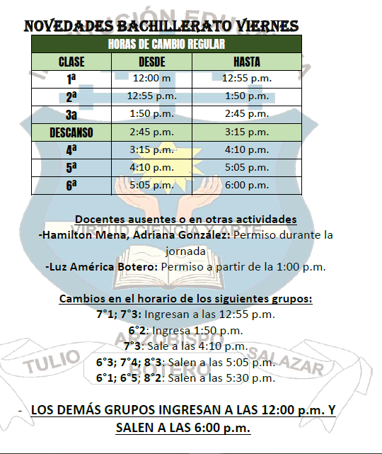 horario